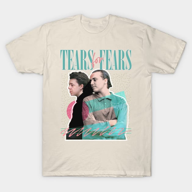 80s Retro Tears For Fears Design T-Shirt by DankFutura